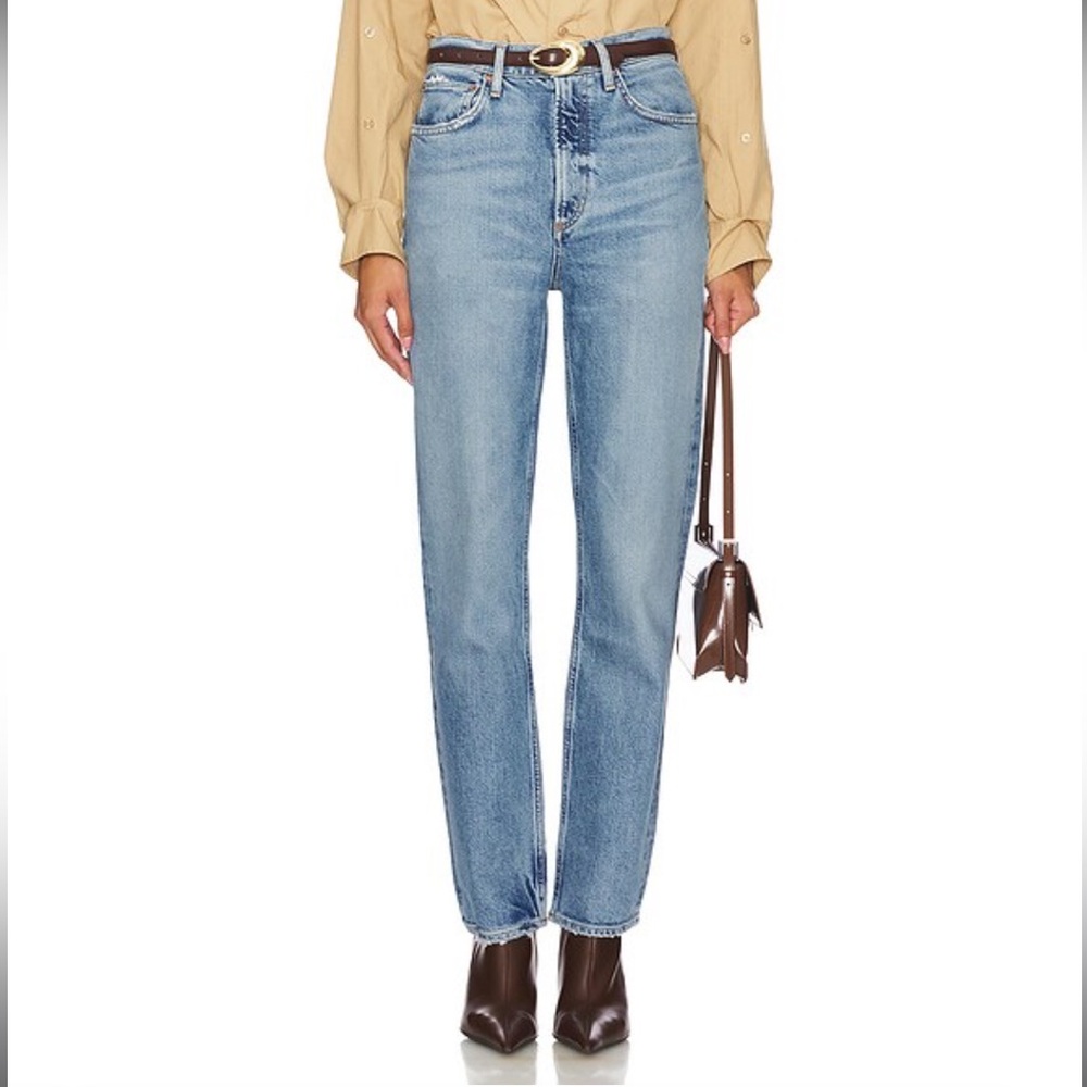 Light Blue Women's Straight-Leg Jeans